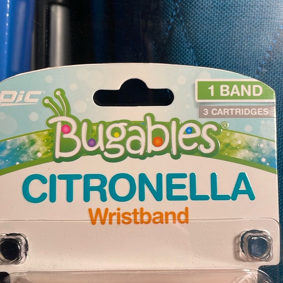 Bugables Citronella Wristband - NEW.       3 cartridges, resealable bag. Age 5 + - Picture 2 of 5